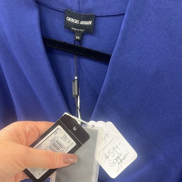 Giorgio armani purple dress new with tags size 40